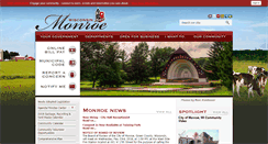 Desktop Screenshot of cityofmonroe.org